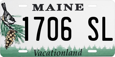 ME license plate 1706SL
