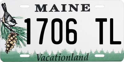 ME license plate 1706TL