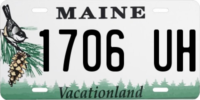 ME license plate 1706UH