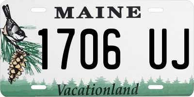 ME license plate 1706UJ