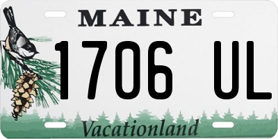 ME license plate 1706UL
