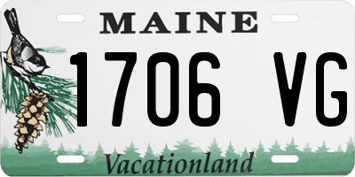 ME license plate 1706VG