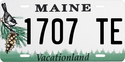 ME license plate 1707TE