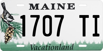 ME license plate 1707TI