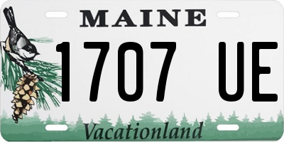 ME license plate 1707UE