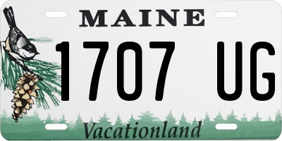 ME license plate 1707UG