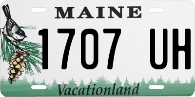 ME license plate 1707UH