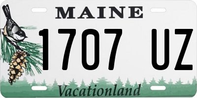 ME license plate 1707UZ