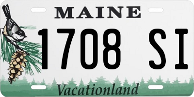 ME license plate 1708SI