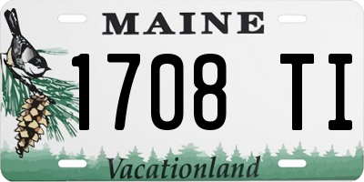ME license plate 1708TI
