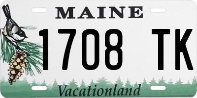 ME license plate 1708TK