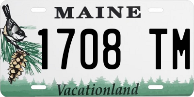 ME license plate 1708TM
