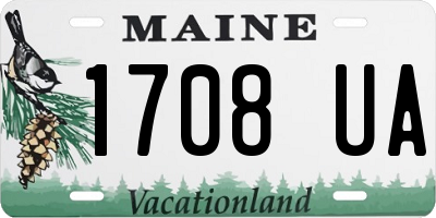 ME license plate 1708UA
