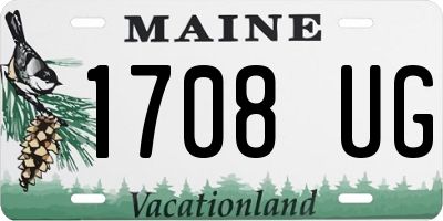 ME license plate 1708UG