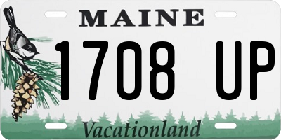 ME license plate 1708UP
