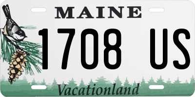 ME license plate 1708US
