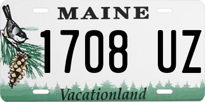 ME license plate 1708UZ