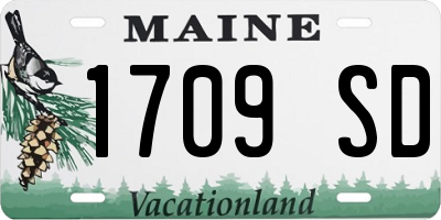 ME license plate 1709SD