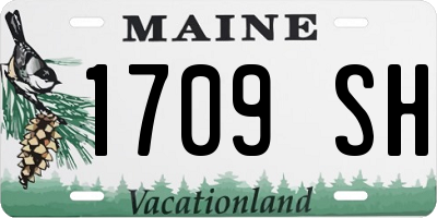 ME license plate 1709SH