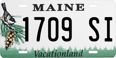 ME license plate 1709SI