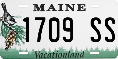 ME license plate 1709SS