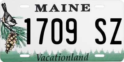 ME license plate 1709SZ
