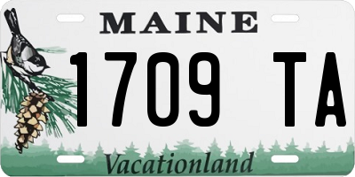 ME license plate 1709TA