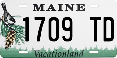 ME license plate 1709TD