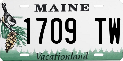 ME license plate 1709TW