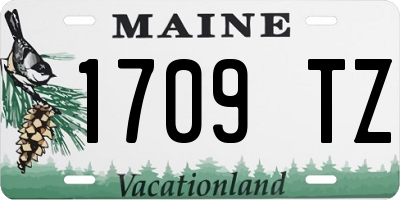 ME license plate 1709TZ