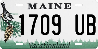 ME license plate 1709UB