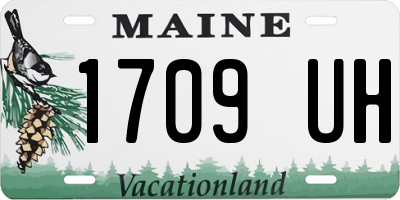 ME license plate 1709UH