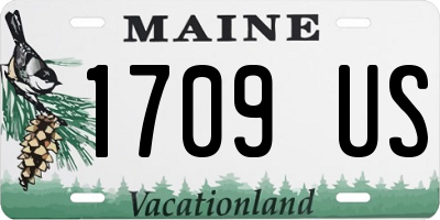 ME license plate 1709US