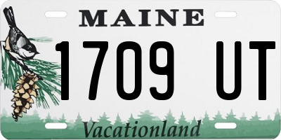 ME license plate 1709UT