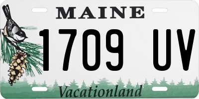 ME license plate 1709UV