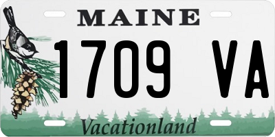 ME license plate 1709VA