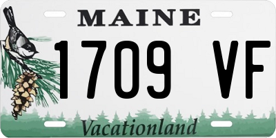 ME license plate 1709VF