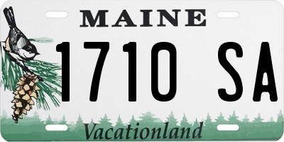 ME license plate 1710SA