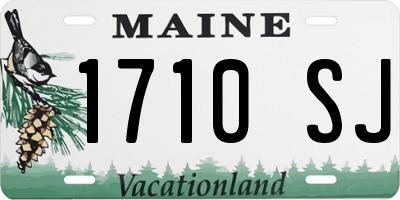 ME license plate 1710SJ