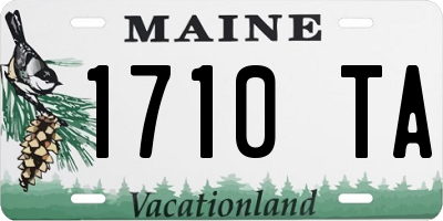 ME license plate 1710TA