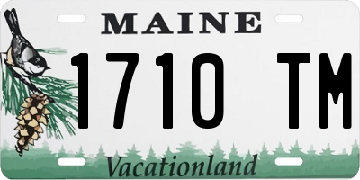ME license plate 1710TM