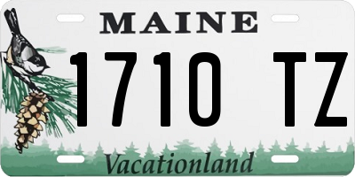 ME license plate 1710TZ