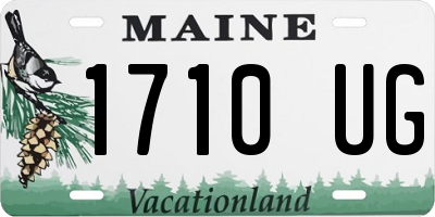 ME license plate 1710UG