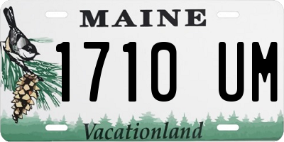 ME license plate 1710UM
