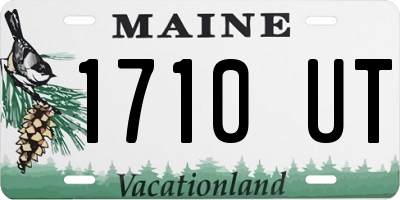 ME license plate 1710UT