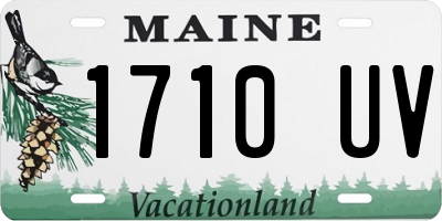 ME license plate 1710UV