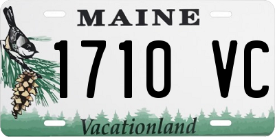 ME license plate 1710VC