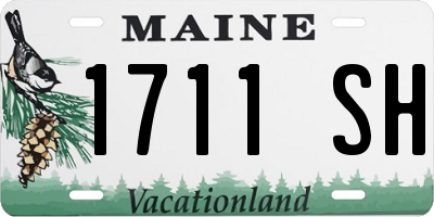 ME license plate 1711SH
