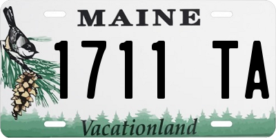 ME license plate 1711TA