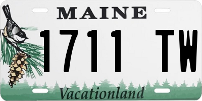 ME license plate 1711TW
